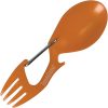 Kershaw 1140 Ration Orange, 4.6" 3Cr13MoV SS Spoon and Fork Combo Tool w/Carabiner -Cheap Gear Store 1140ORX 89832.1586448387