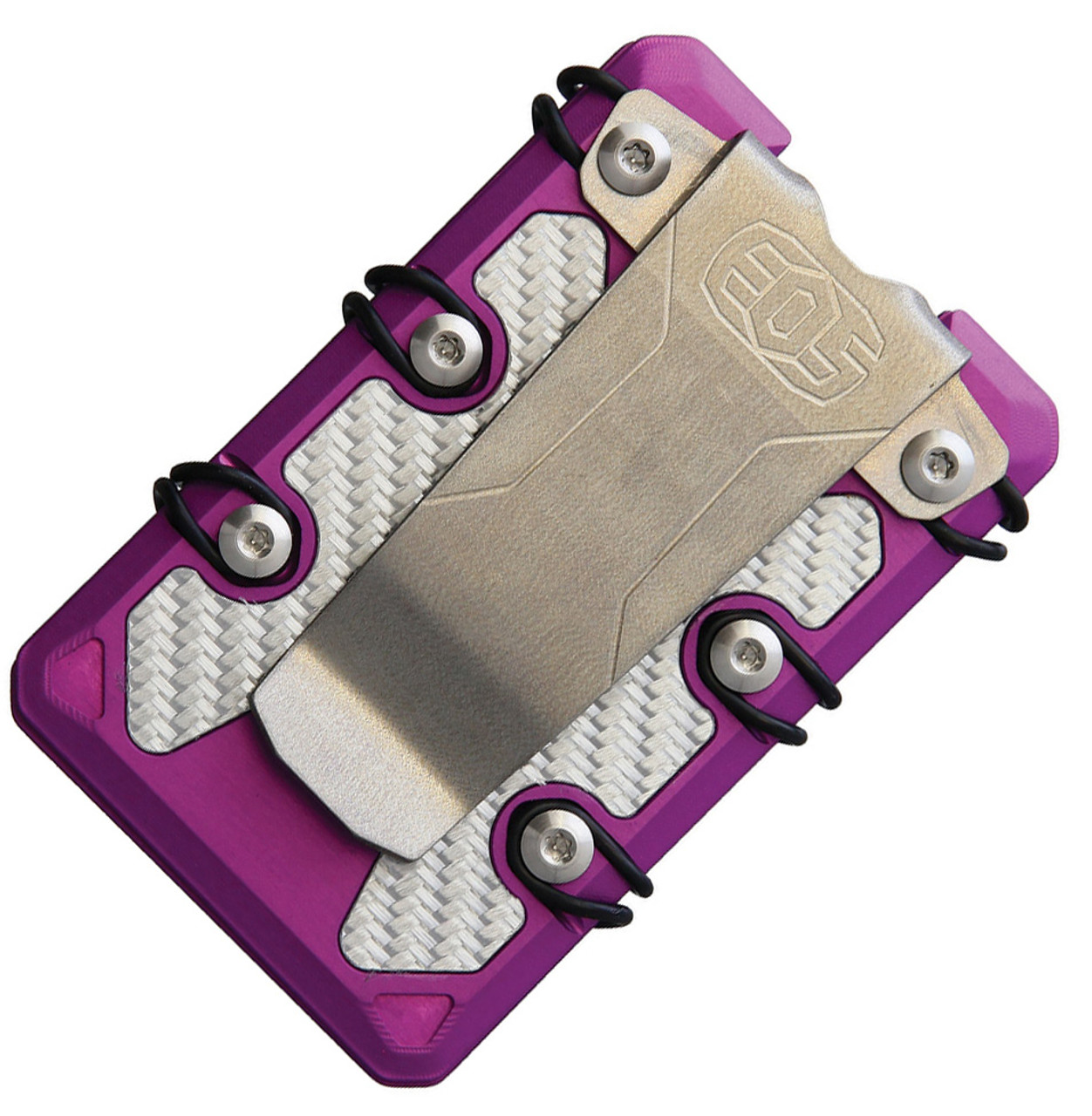 EOS 3.0 Lite Wallet EOS068, Purple Aluminum Construction, Silver Anodized Hardware 4 EOS 3.0 Lite Wallet EOS068, Purple Aluminum Construction, Silver Anodized Hardware - Image 2