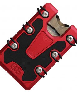 EOS 3.0 Lite Wallet EOS070, Red Aluminum Construction, Silver Anodized Hardware