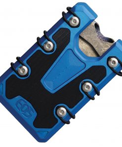 EOS 3.0 Lite Wallet EOS071, Blue Aluminum Construction, Silver Anodized Hardware