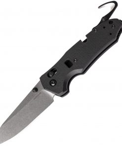 Hogue Trauma First Response Tool HO34776, 3.38" Bohler N680 Stonewashed Plain Blade, Black G-10 Handles