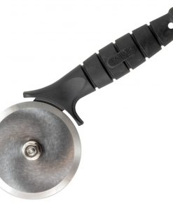 KA-BAR 'Za-Saw Pizza Cutter 9927, 440A Stainless Steel Wheel, Black Creamid Handle