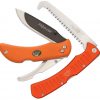 Outdoor Edge Razor Pro Saw Combo - Orange Set of 2 w/ Sheath ROC-30C -Cheap Gear Store OEROC30 35420.1636744574