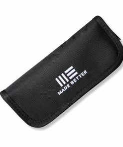 WE Knife Blk Nylon Pouch w/ Polishing Cloth & Stickers - WE-01