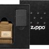 Zippo 49401 Black Crackle Lighter w/ Desert Tan Molle Pouch -Cheap Gear Store ZO17396 31729.1602596710