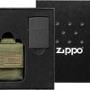 Zippo 49400 Black Crackle Lighter w/ OD Green Molle Pouch 1 Zippo 49400 Black Crackle Lighter w/ OD Green Molle Pouch -Cheap Gear Store ZO17562 65989.1602596615