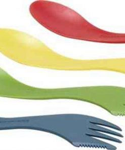 Light My Fire Spork 4 Pack, Spoon, Fork & Knife Combo, Durable Polycarbonate Construction