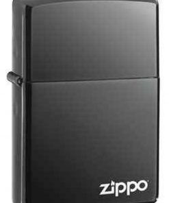 Zippo Z150ZL Classic Lighter, Black Ice with Zippo Logo