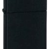 Zippo Z1618 Slim Lighter, Black Matte -Cheap Gear Store knifework 1618master 55647.1566586812