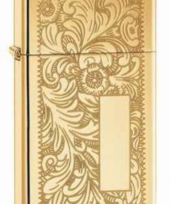 Zippo Z1652B Slim Lighter , Venetian,High Polish Brass