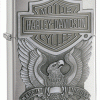 Zippo Z200HDH284 Classic Lighter, Harley Davidson "Made in the USA" Emblem, Brushed Chrome -Cheap Gear Store knifework 200hdh284 67603.1566586822