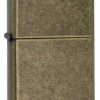 Zippo Z201FB Classic Lighter, Antique Brass