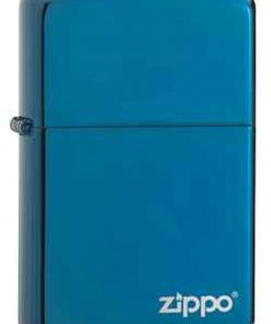 Zippo Z20446ZL Lighter Sapphire WIth Zippo Logo
