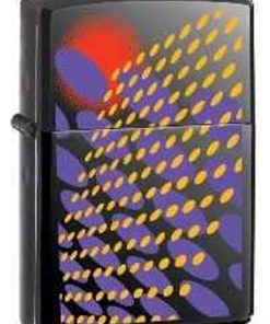 Zippo Z20603 Classic Lighter, Disco Tron, Black Ice