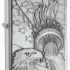 Zippo Z20895 Lighter Something Patriotic Emblem, Brushed Chrome 1 Zippo Z20895 Lighter Something Patriotic Emblem, Brushed Chrome -Cheap Gear Store knifework 20895 30822.1566586817