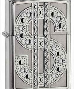 Zippo Z20904 Swarovski, Bling Emblem, High Polish Chrome