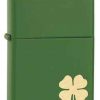Zippo Z21032 Classic, Shamrock, Moss Green Matte -Cheap Gear Store knifework 21032 93980.1566586811