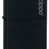 Zippo Z218ZL Lighter Black Matte with Zippo Logo -Cheap Gear Store knifework 218zl 62359.1566586811
