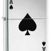 Zippo Z24011 Classic, Lucky Ace, High Polished Chrome -Cheap Gear Store knifework 24011 23873.1566586805