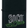 Zippo Z24099 Southern Comfort Lime, Black Matte -Cheap Gear Store knifework 24099 74527.1566586805
