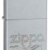 Zippo Z24335 Scroll, Satin Chrome