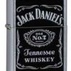 Zippo Z24779 Classic Lighter, Jack Daniels Label, Street Chrome