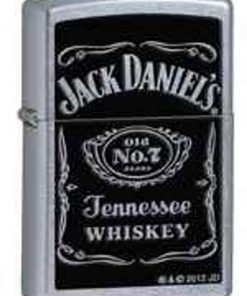 Zippo Z24779 Classic Lighter, Jack Daniels Label, Street Chrome
