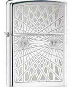 Zippo Z24903 Basic Lines Hi Polished Chrome Lighter