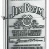 Zippo Z250JB928 Classic, Jim Beam Pewter Emblem, High Polish Chrome -Cheap Gear Store knifework 250jb 86944.1566586815