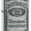 Zippo Z250JD427 Classic, Jack Daniel's Lable Pewter Emblem, High Polish Chrome -Cheap Gear Store knifework 250jd 31921.1566586814