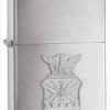 Zippo Z280AFC Classic Lighter, Chrome Air Force Emblem, Brushed Chrome -Cheap Gear Store knifework 280afc.1 55221.1566586725