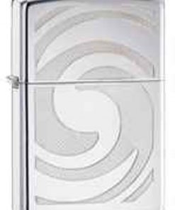 Zippo Z28286 Classic, 3D Abstract Swirl, High Polish Chrome