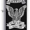 Zippo Z28290 Classic, "Right to Bear Arms" Eagle, High Polish Chrome -Cheap Gear Store knifework 28290 33003.1566586770