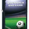 Zippo Z28301 Classic Lighter, "One World-One Game", Black Matte -Cheap Gear Store knifework 28301 58504.1566586734