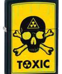 Zippo Z28310 Classic Lighter, Toxic Skull, Black Matte