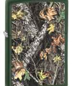 Zippo Z28332 Classic Lighter, Mossy Oak Break-Up, Green Matte