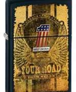 Zippo Z28350 Classic Lighter, Harley Davidson "Your Road-Your Rules", Black Matte