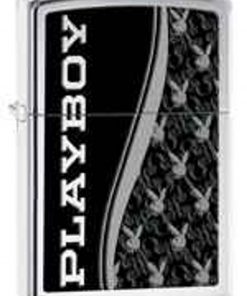 Zippo Z28429 Classic Lighter, Playboy Luxury, High Polish Chrome