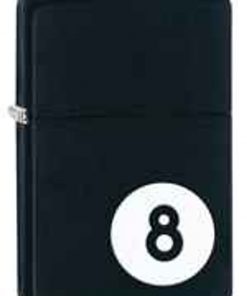 Zippo Z28432 Classic Lighter, 8 Ball, Black Matte