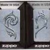 Zippo Z28477 Classic and Slim Combo, Trible Intertwining Heart , Street Chrome