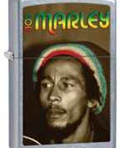 Zippo Z28488 Classic Lighter, Bob Marley Image, Street Chrome