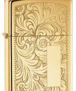 Zippo Z352B Lighter Venetian, High Polish Brass