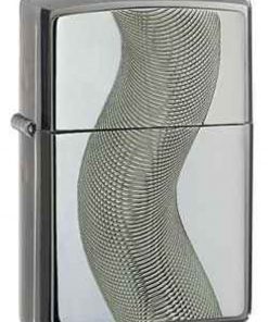 Zippo Z667-C Classic Lighter, Texas Twister Emblem, Black Ice