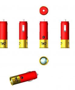 Browning BR5107 On the Road 2, 12V Rechargeable Flashlight, Red & Gold