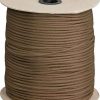 Parachute Cord,Brown, 1000ft. Length, 7 Strand