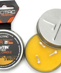 Exotac candleTIN Emergency Heat Survival Candle. Hot burning version. Up to 6 hour burn time