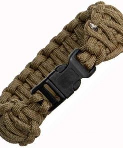 Knotty Boys Coyote Brown Fat Boy Survival Bracelet. Size: Large