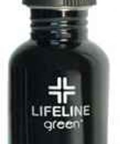 LifeLine 18oz Stainless Steel Water Bottle, Black