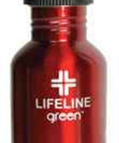 LifeLine 18oz Stainless Steel Water Bottle, Red