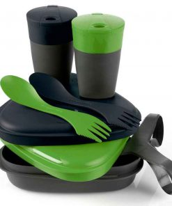 Light My Fire Pack'n Eat Kit For 2 People, 8 Pieces, Green and Black